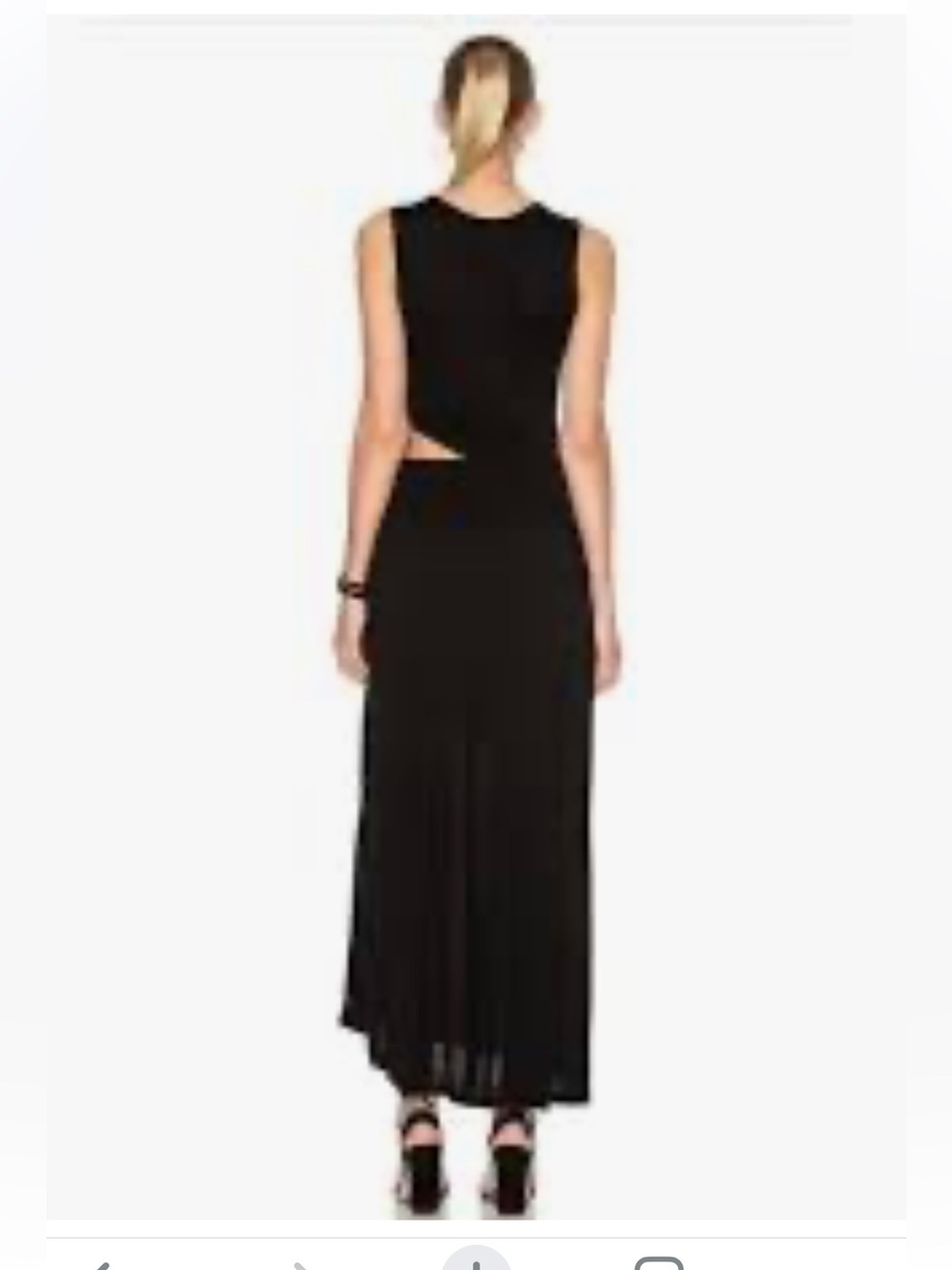A.L.C. Black  Cutout Maxi Dress